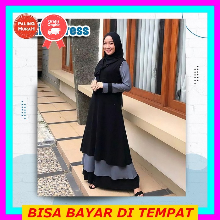 Baju Gamis Wanita Remaja Brukat Mewah Terbaru 2022 Model Duyung Kekinian Edisi Pesta Lebaran Modern 