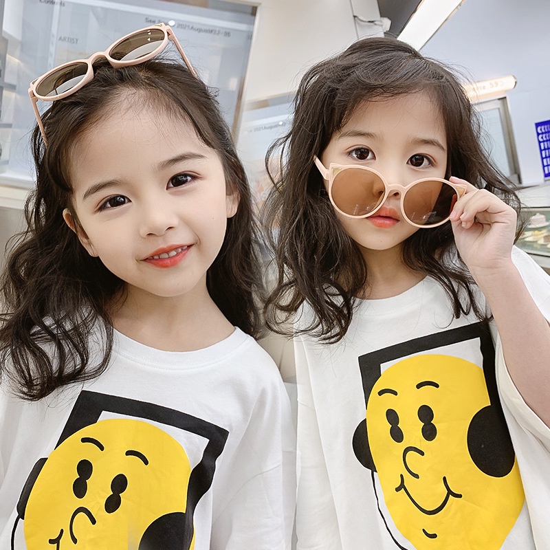 Kacamata Hitam Kucing Telinga Anak Fashion Baru / Kacamata Anak Kacamata Gaya Korea