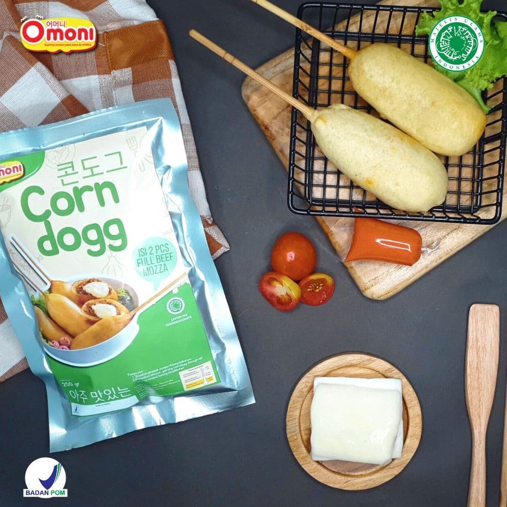 CornDog Mozarella Frozen Jajanan Korea Food Halal Food Makanan Instan Jkt Makanan Korea Murah Omoni 
