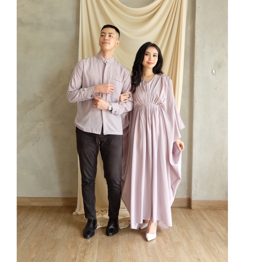 Rania Kaftan Dress Pakaian Lebaran Idul Fitri - (Hanya Dress) Available Couple