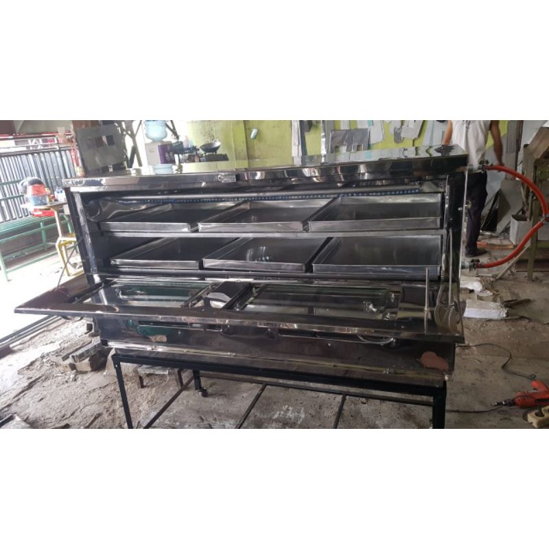 Oven Gas 120x55x60 Stainless teel 2Pintu Via Ekspedisi