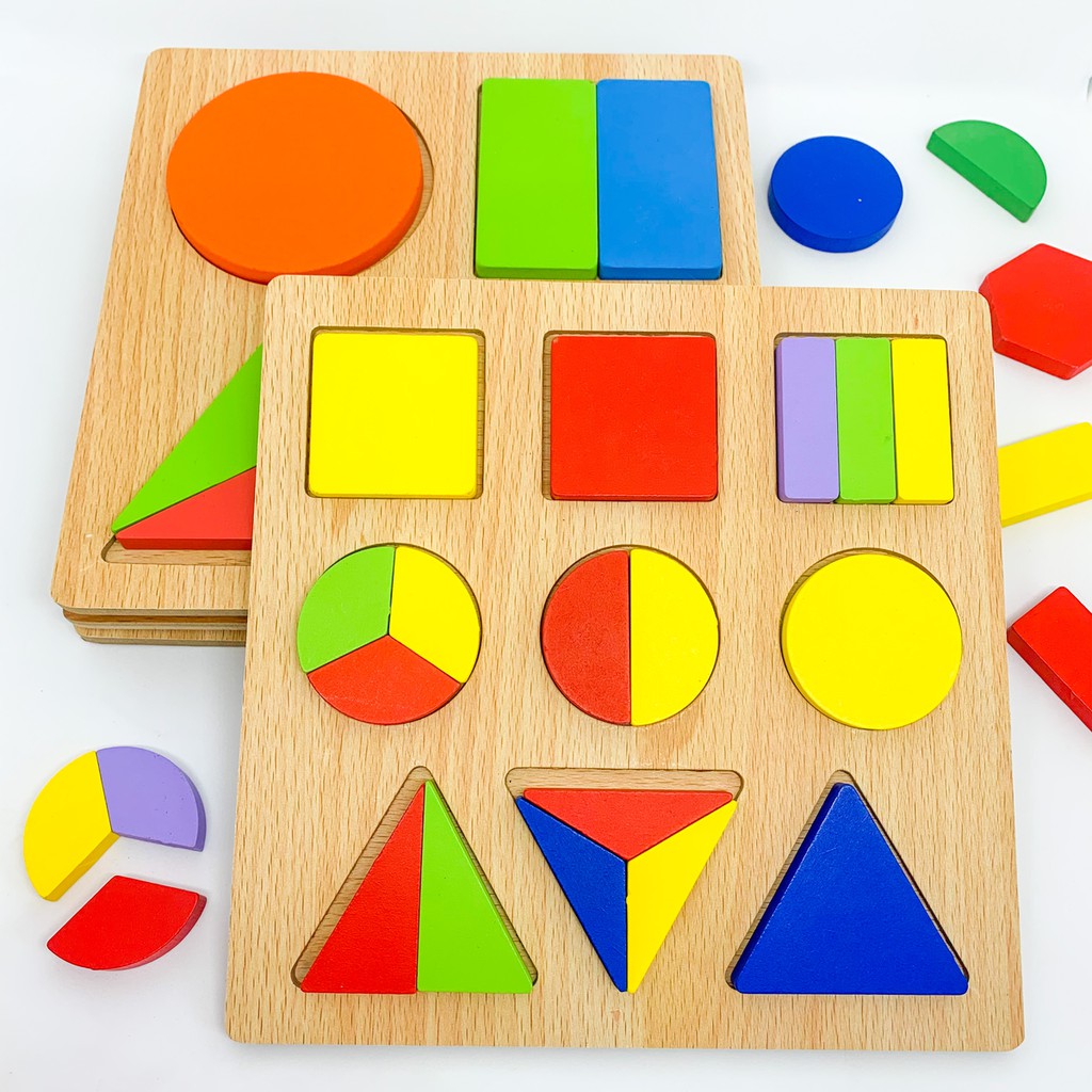 Sunshine Edutoy - Mainan Edukasi Puzzle Kayu Fraction Pecahan ...