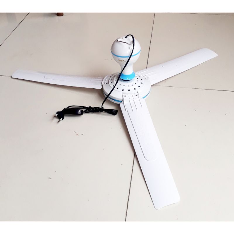 Kipas angin baling NIGA 25W Kipas gantung 3 baling Heli fan