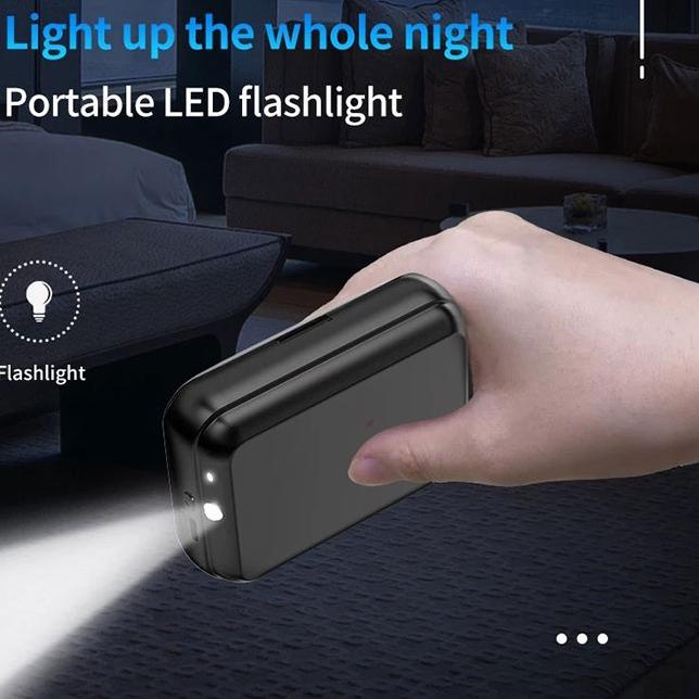 ❪PuS⭐️❫ (COD) F9-47 Headset Bluetooth 3500mah Power Bank Wireless Earphone Dengan Senter TWS with Mi