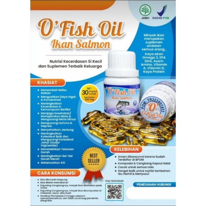 O'Fish Oil Minyak Ikan Salmon Fish Oil