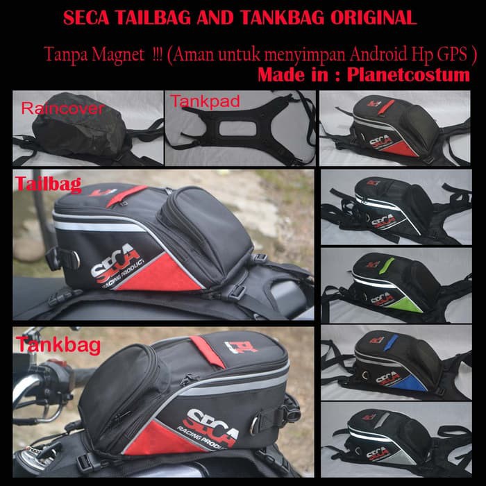 Tas Bagasi Motor Trail Motocross Touring Universal plus Cover Hujan Diskon