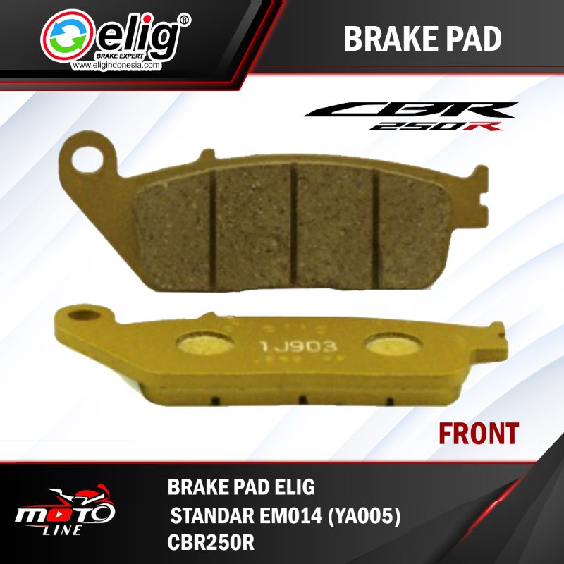 ELIG Discpad Kampas Rem DEPAN CBR 250R EM014 YA005