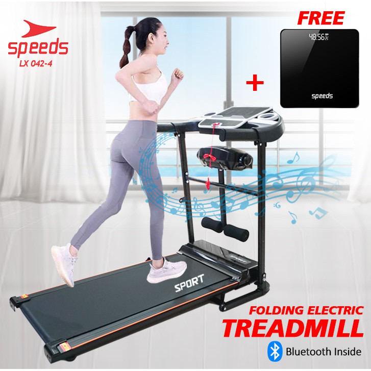 Treadmill Elektrik SPEEDS Alat Fitness Gym Equipment Running Machine 600T Multifungsi 042-4