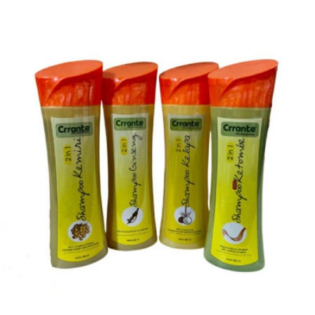 Crrante Shampoo 2in1 | Ginseng| Kelapa| Kemiri| Aloevera| Anti Ketombe 200 ml