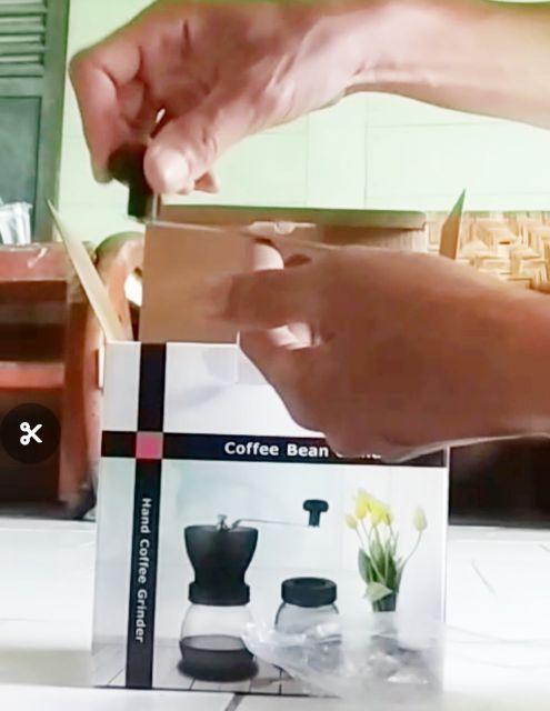 Ceramic Coffee Mill Grinder Gilingan Kopi Manual Burr Bahan Keramik