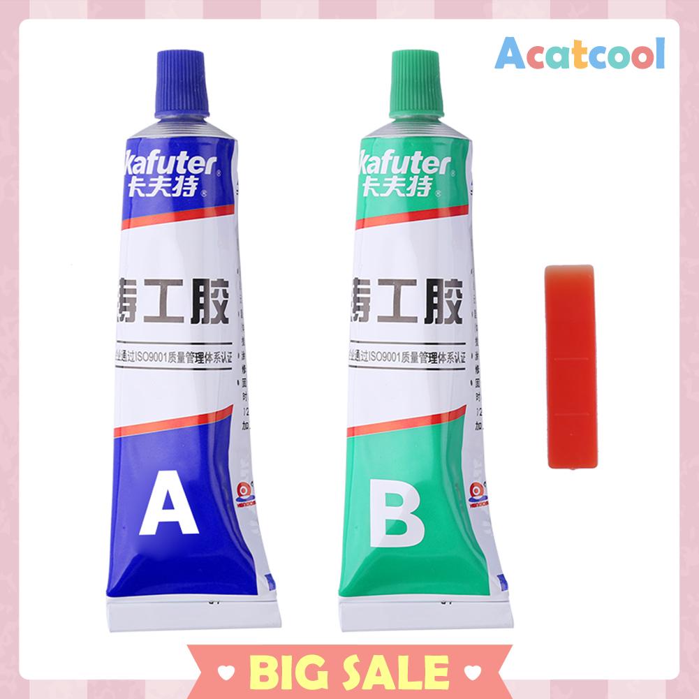 2pcs AB Lem Super Glue Untuk Reparasi Metal / Besi / Baja