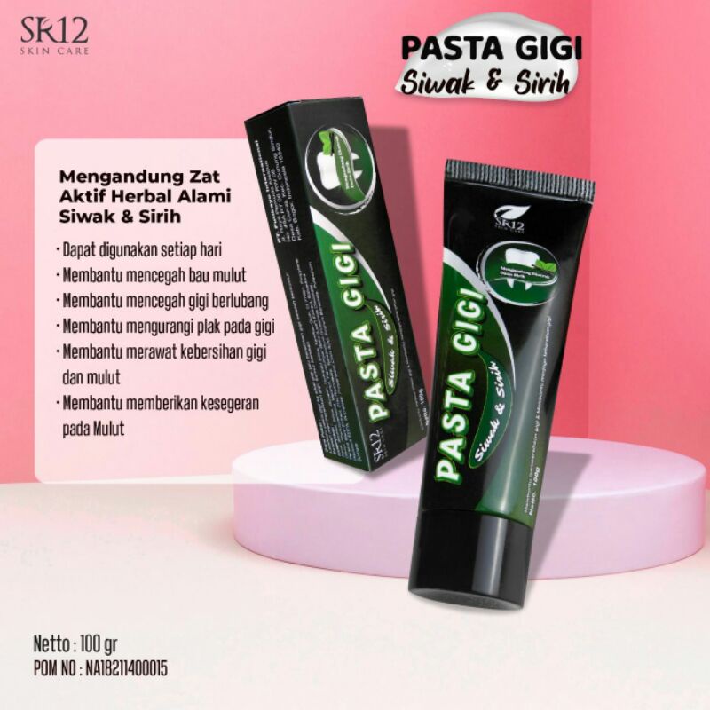 PASTA GIGI SIWAK SR12 ORIGINAL SIWAK DAUN SIRIH ASLI LANGSUNG DARI PABRIKNYA