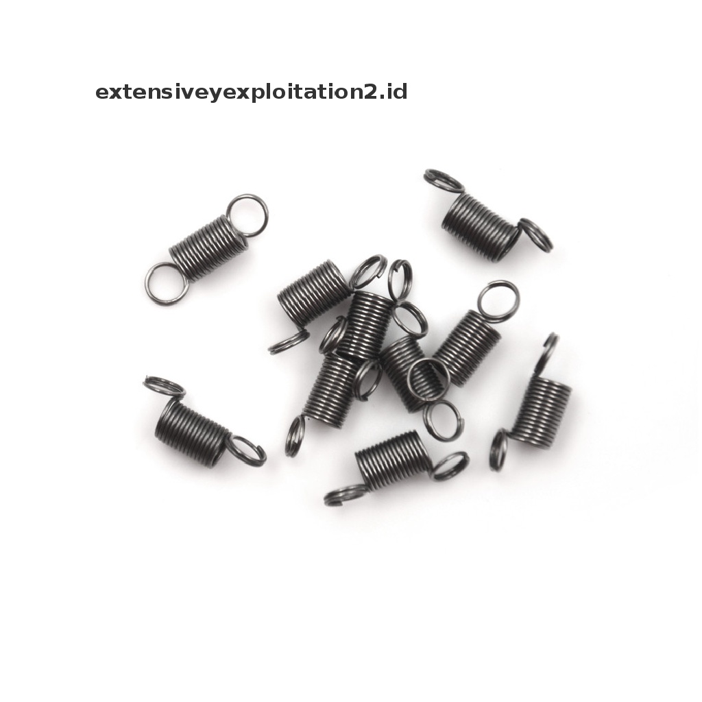 (Hotter) 10pcs Mata Air Bahan Stainless Steel 15mm Dengan Kait Untuk Anak Diy