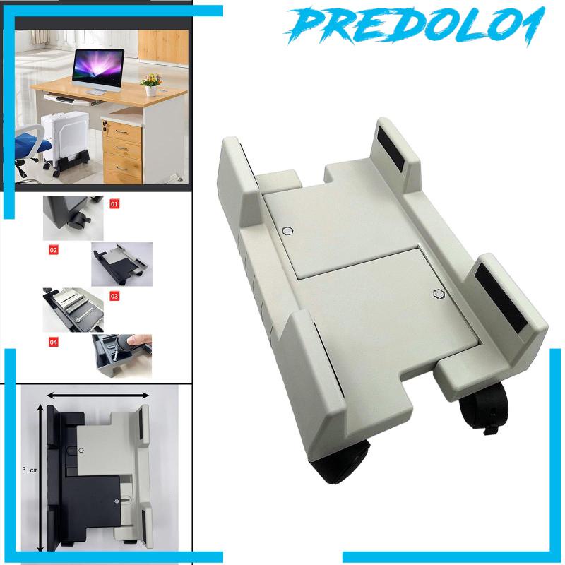 [PREDOLO1] CPU Holder Mobile Computer Tower Stand Easy Movement