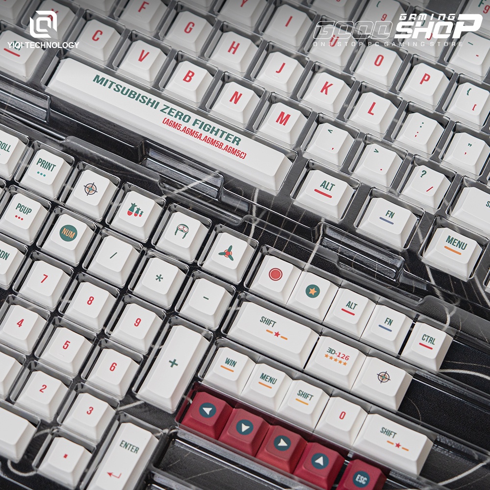 Yiqi Keycaps Airplane PBT Dye Sub Cherry Profile