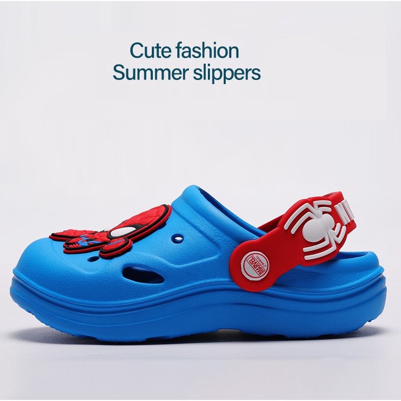 SANDAL ANAK LAKI-LAKI SLOP CROCS DISNEY MARVEL ANTI-SLIP AF