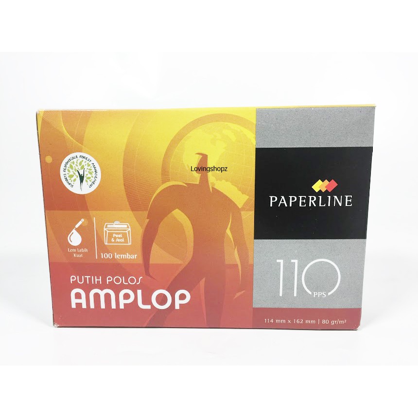 

Amplop Paperline 110 PPS, Amplop Putih Polos