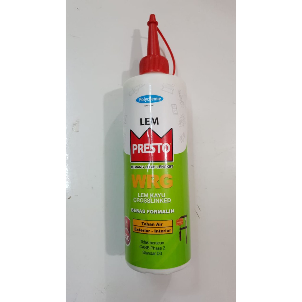 Waterproof Lem Putih Kayu Tahan Air Presto WRG 600 gram 