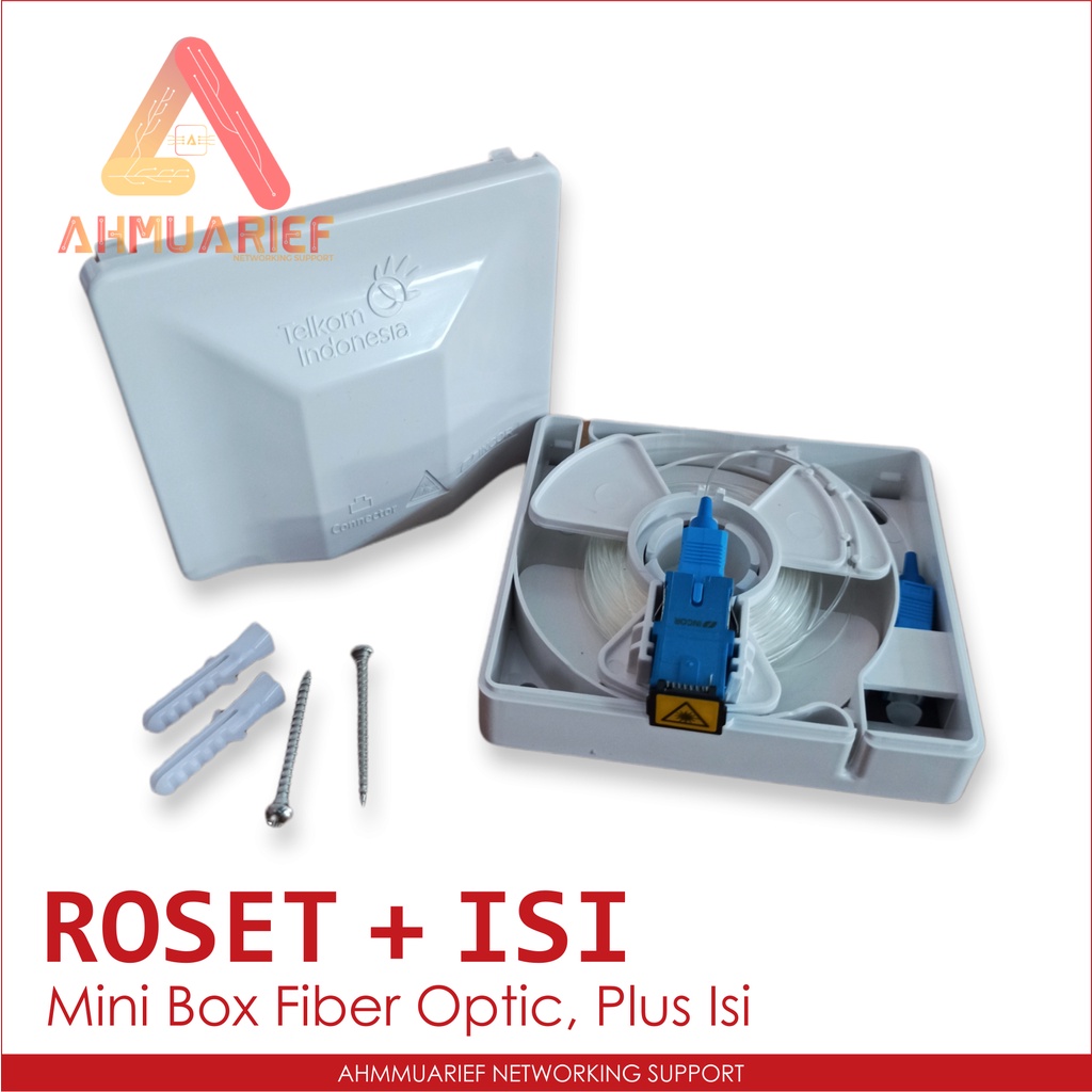 ROSET DENGAN ISI FIBER OPTIK MINI BOX FIBER OPTIC