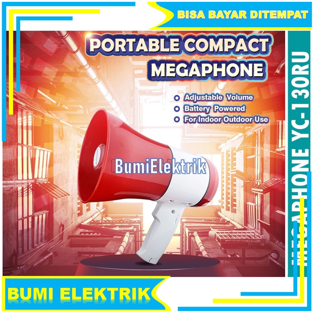 Megaphone Toa Fleco YC-130RU - Pengeras Suara Fleco YC 130RU - Toa Sirine - Megaphone Fleco