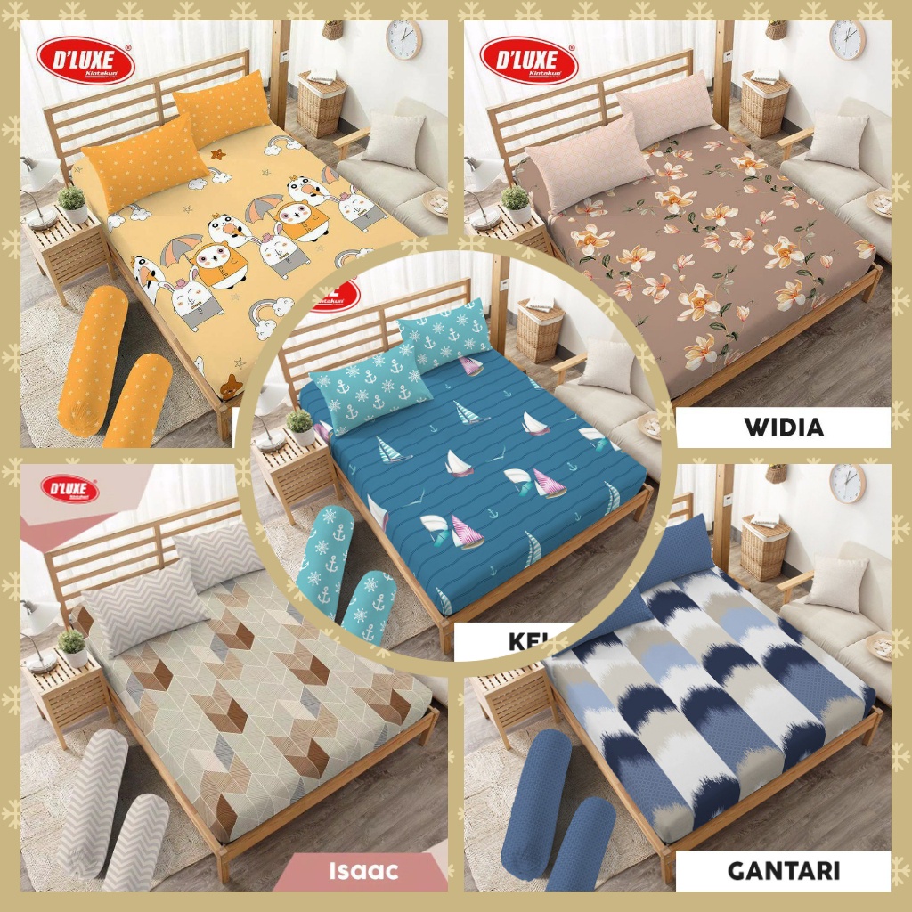 Sprei Kintakun Dluxe Ukuran King No.1 180x200 - Seprei Seprai D'luxe 180 x 200