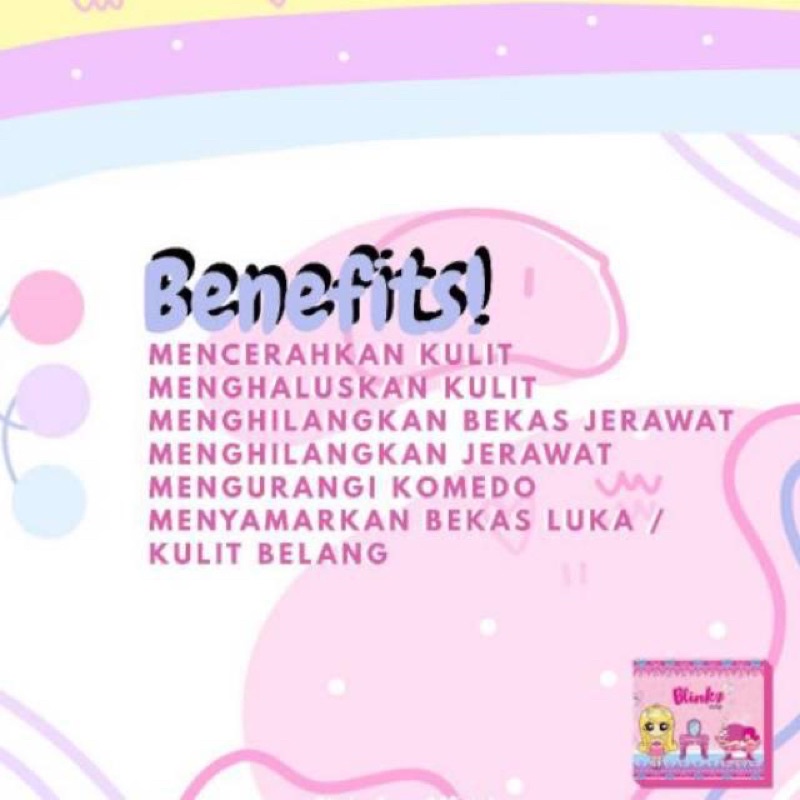 [FREE GIFT] TERLARIS BLINKZ SOAP BPOM READY STOCK SABUN BLINKZ BLINK