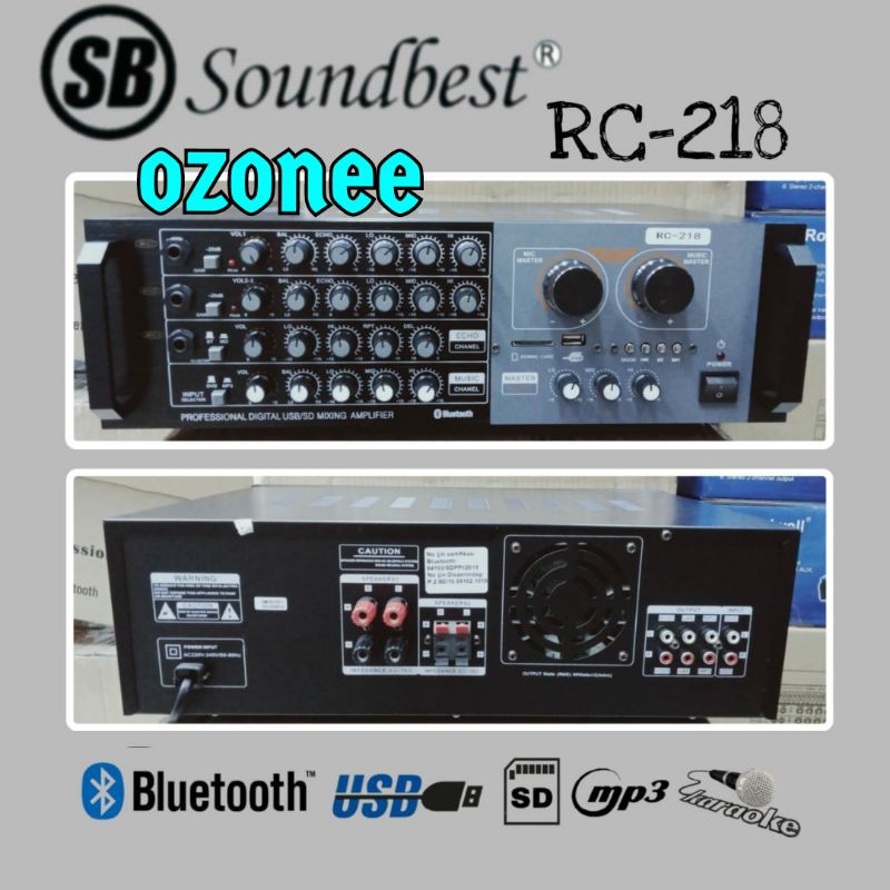 AMPLI SOUNDBEST RC 218 AMPLIFIER SOUNDBEST RC 218 ORIGINAL