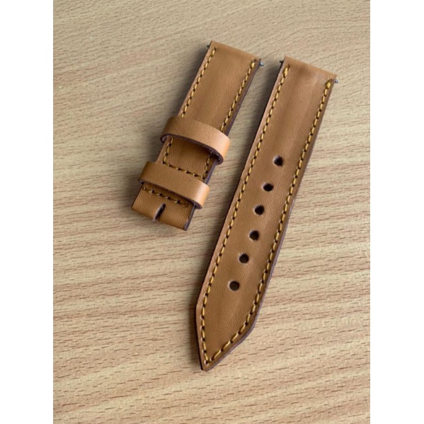 Strap Tali Jam Tangan Kulit sapi Asli handmade 22mm