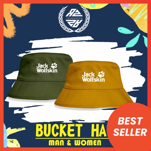 Topi Bucket Hat JWS Topi Bucket Pria Wanita Outdor Topi Bucket Distro Topi Ember Wanita Pria