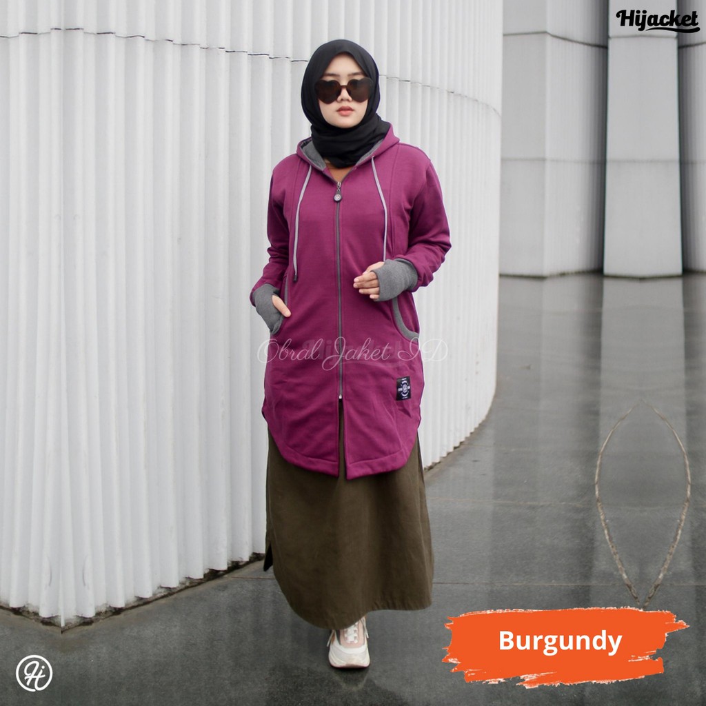 Hijacket Elektra Original Bandung | Jaket Hoodie Wanita Size L XL XXL Garansi 100%-1