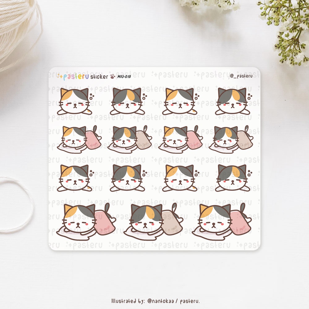 

Kawaii Cat Sleeping | Pasteru Planner Journal Sticker