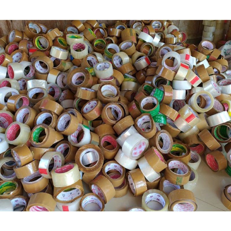 LAKBAN  CURAH BENING DAN  COKLAT,  BISA CAMPUR ANTARA BENING DAN COKLAT