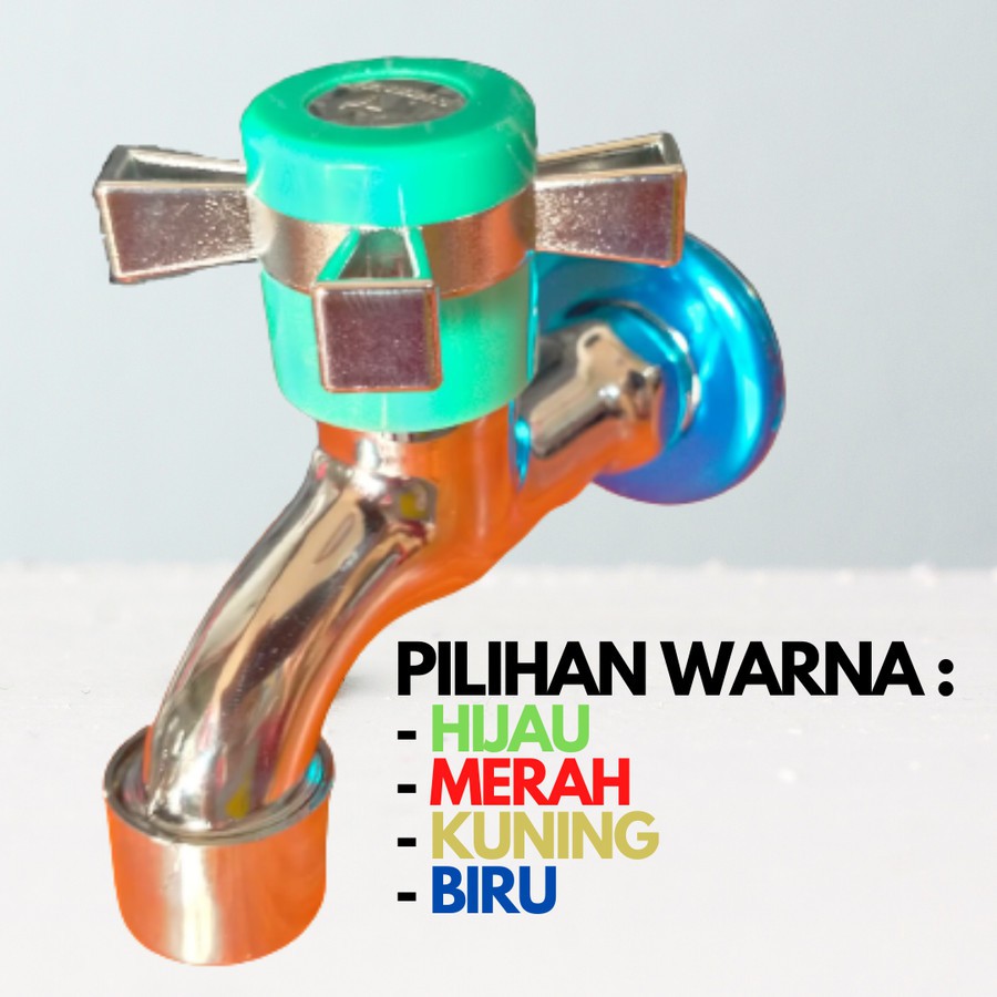 KRAN AIR TEMBOK STAINLESS STEEL 1/2 INCH KERAN TEMBOK STAINLESS WARNA