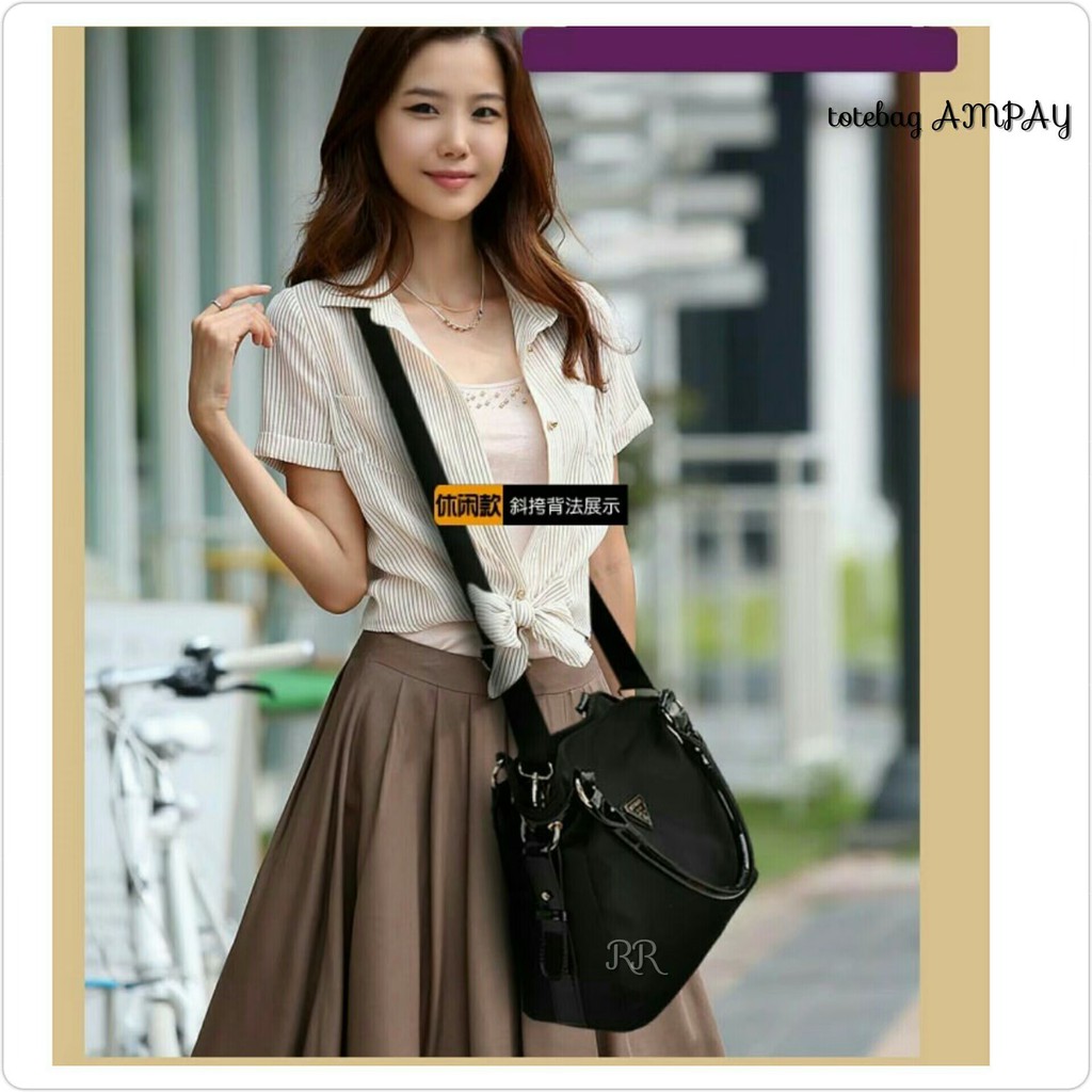 Tas Fashion Totebag Wanita Set Tahan Air Akhir Pekan Bag Packing Cube Tas Bahu untuk bepergian