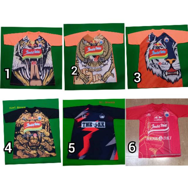 Kaos Olahraga. Baju BOla Printing. Jersey Printing .Kaos Persija