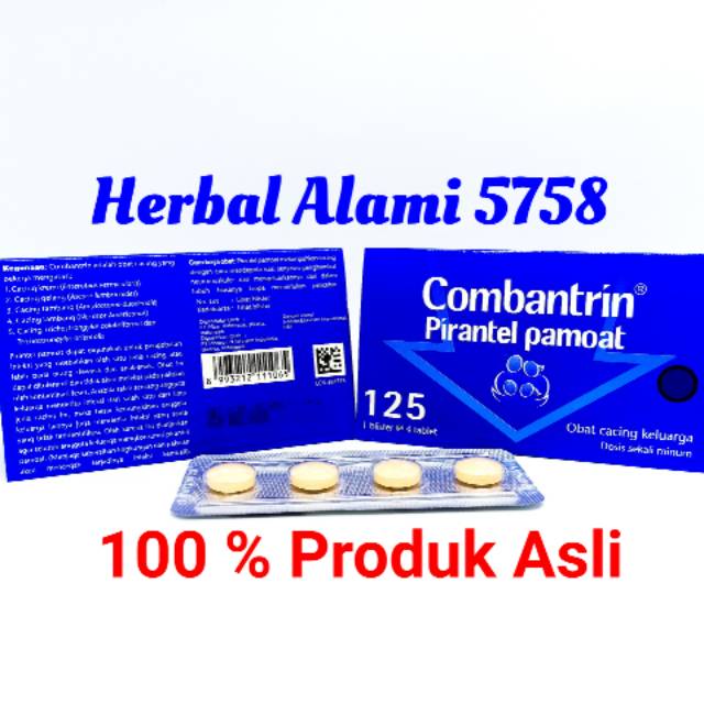 Combantrin Tablet 125mg  - Isi 4 Tablet Obat Cacing