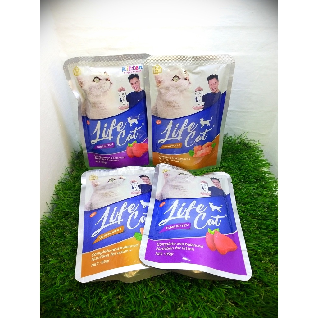 Life Cat Pouch 85 gram Makanan Basah Kucing