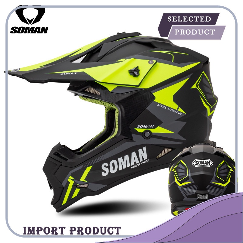 Helm Soman Empat  Penuh Cover Off-road Sepeda Motor Gunung Racing Helm M8 Import