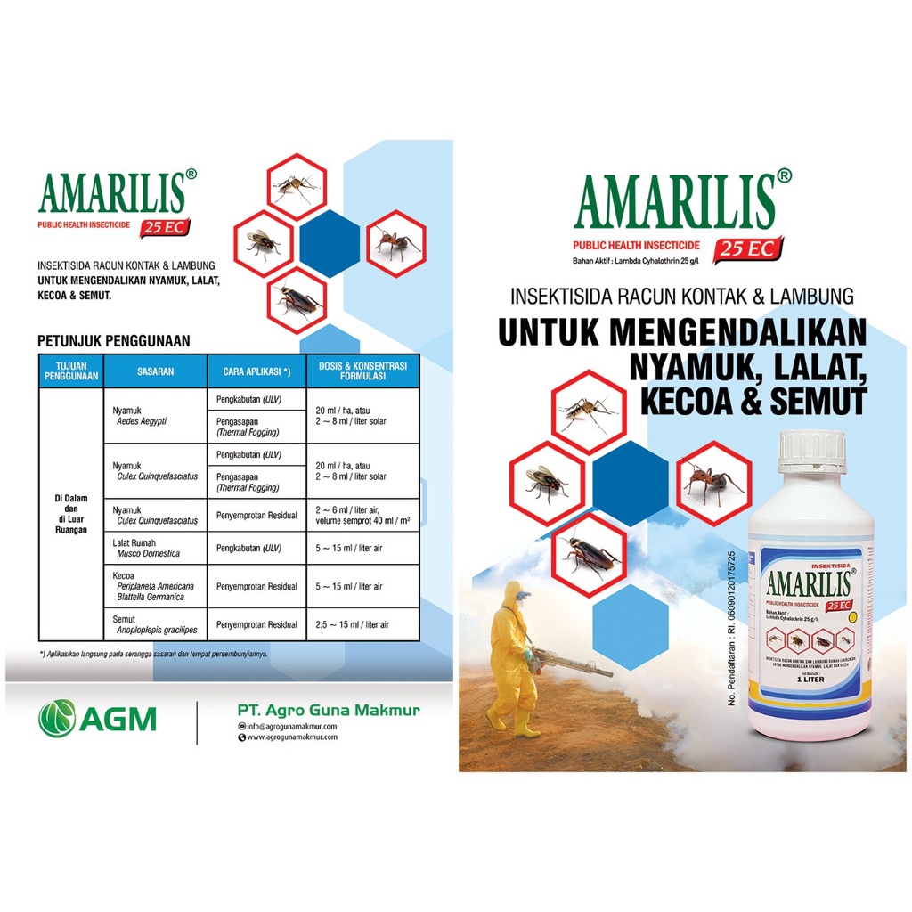 Obat Nyamuk Fogging Amarilis 25EC 1 Liter