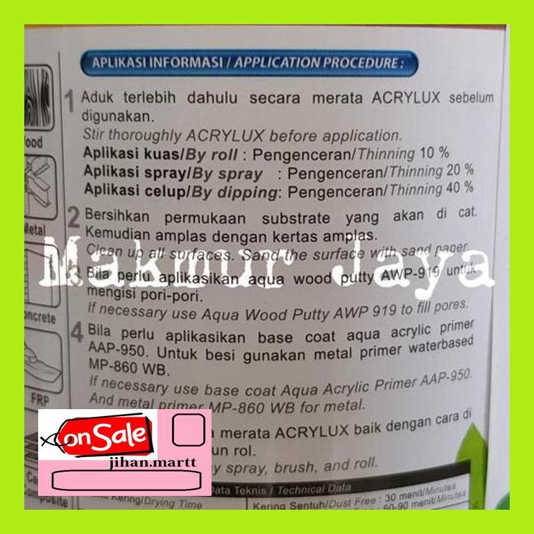 Jnaygs Acrylux Carnival Pink Propan Cat Duco Besi Kayu Water Based 75Jhyiej