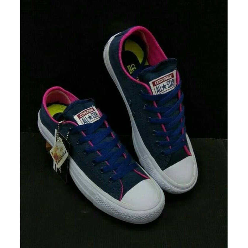 Converse CT size 36-40 sepatu wanita sneakers casual pink blue abu - Fuchsia- 36