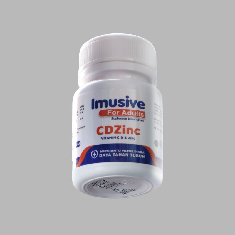 New CDZinc - 60 kapsul - IMUSIVE For ADULTS  - Vitamin CDZinc - Vitamin Daya Tahan Tubuh