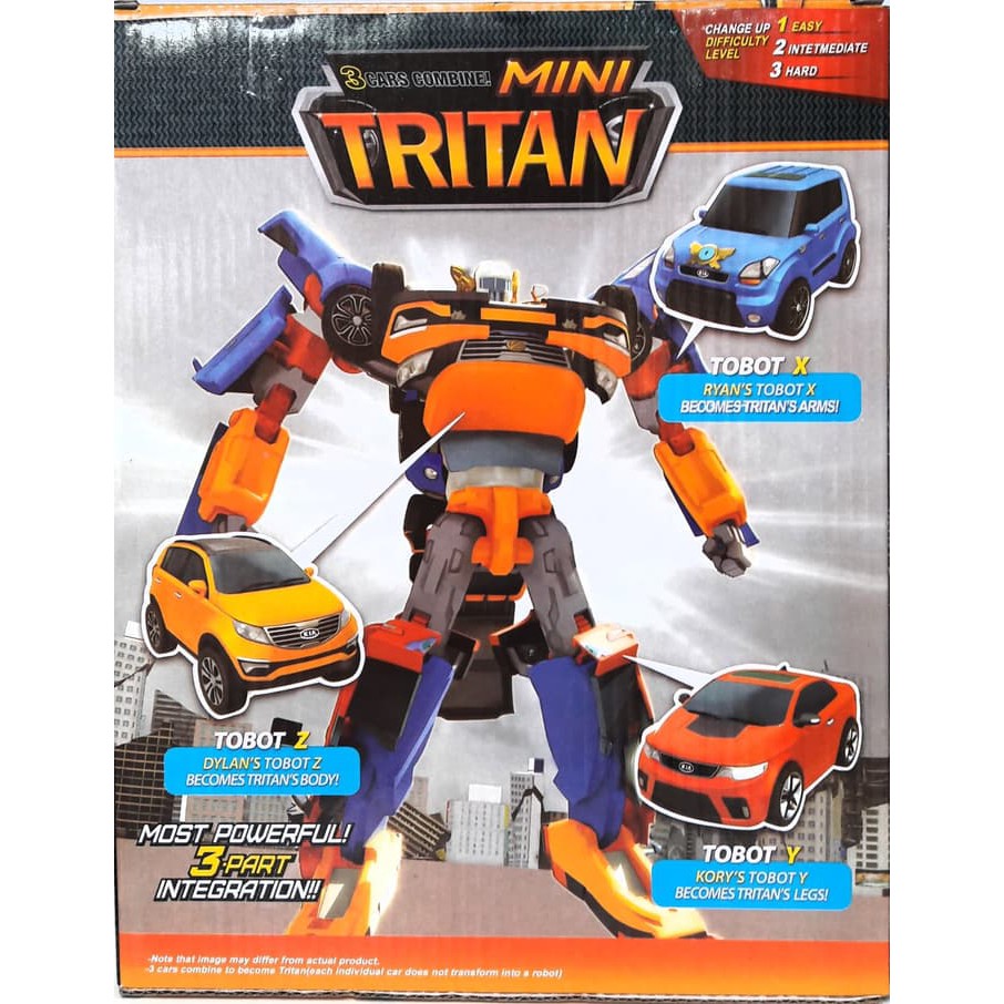 TOBOT TRITAN KOMBINASI 3 ROBOT TOBOT X TOBOT Y TOBOT Z JADI 1 ROBOT