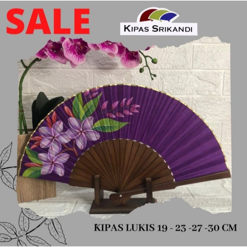 Kipas Tangan Asli Bali Srikandi(Bisa ukir nama kamu di tangkai kipas)