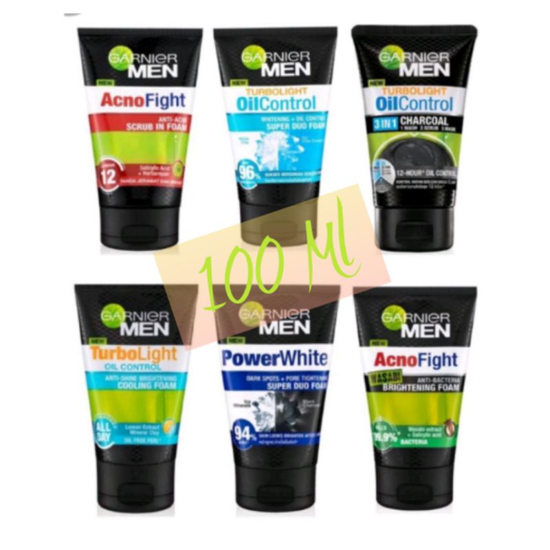 Garnier Men Facial Foam | Sabun muka Pria 100ml