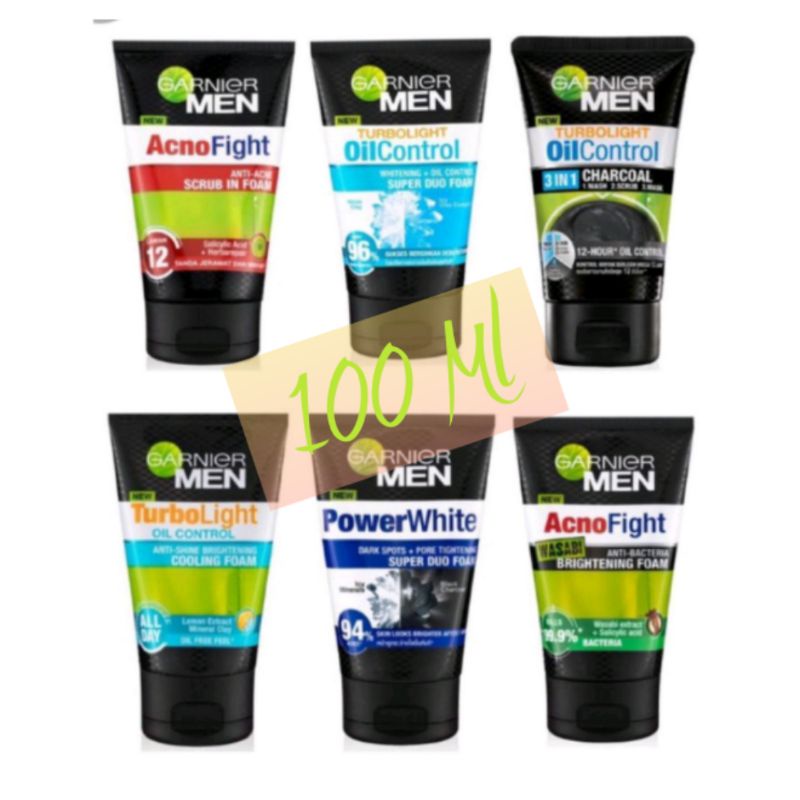 Garnier Men Facial Foam | Sabun muka Pria 100ml