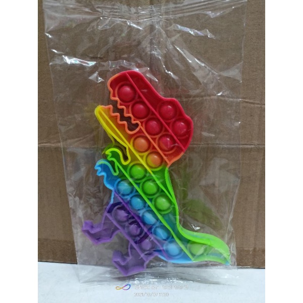 Mainan Pop it Anak Rainbow-DINOSAURUS