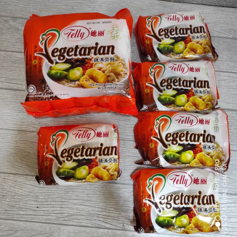 

Telly Mie Instant Soup Rasa Lada 1 Paket Isi 5 Bungkus Vegetarian Vegan