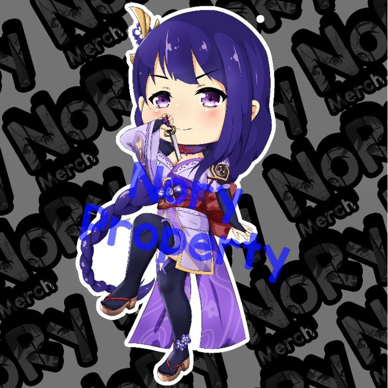 Keychain Raiden Shogun Baal Acrylic /Gantungan kunci, Ganci Akrilik