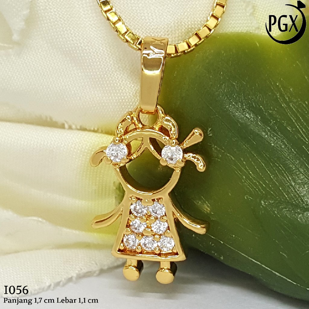 PGX Liontin Kalung Xuping Wanita Aksesoris Fashion Perhiasan Lapis Emas  - I056